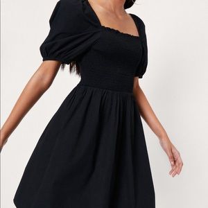 Puff sleeve mini dress